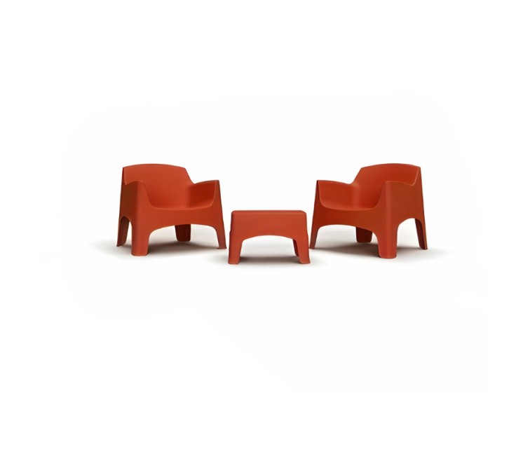 Garden furniture set Set Ibiza Terrace in brick red