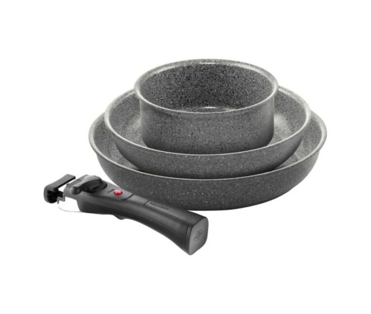 Set of 3 pcs. Torre pans Ø24cm, Ø28cm and sauce pot Ø16cm