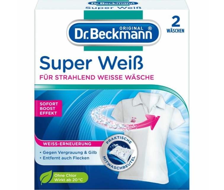 Pesuvalgendi Super White, DR.BECKMANN, 2 tk