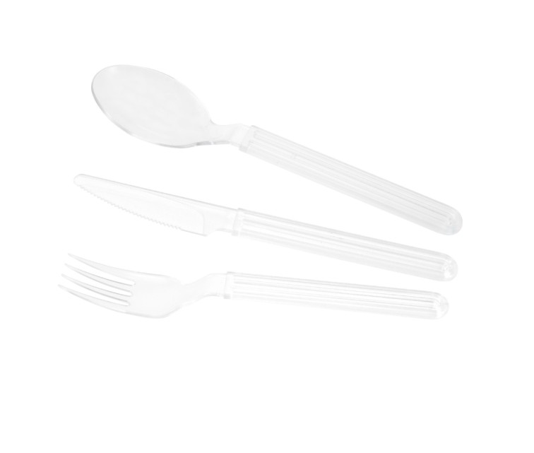 Cutlery set (fork, knife, spoon) Trippy white