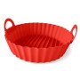 Baking dish round with handles silicone Air Fryer Ø22x5.8cm