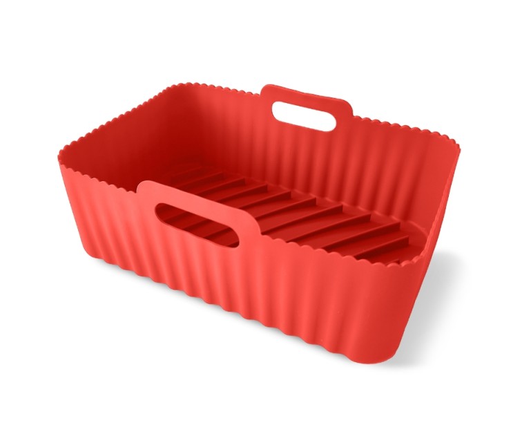 Rectangular baking dish with handles silicone Air Fryer 20x13x7cm