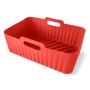 Rectangular baking dish with handles silicone Air Fryer 20x13x7cm