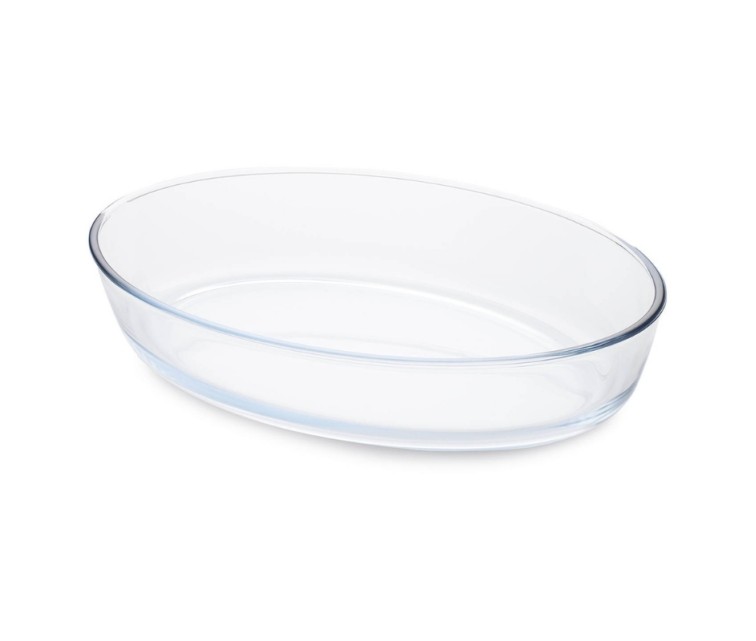 Glass baking dish oval Borosilicate Glass 30x21,5x7cm / 2,4L