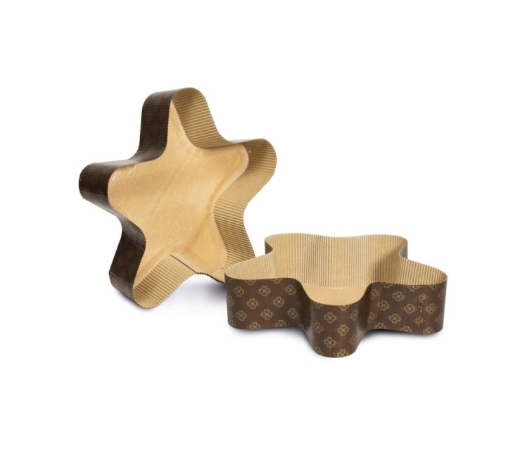 Star-shaped set of paper baking molds 3 pcs. Easy Bake 25x21cm