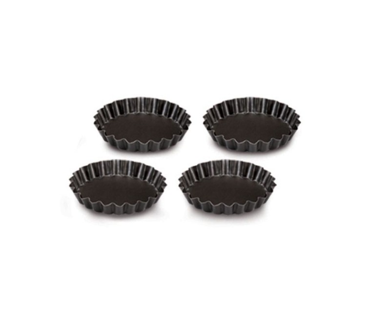 Tartlet mould set 4 pcs. Gardenia Ø 12 x 1,9 cm