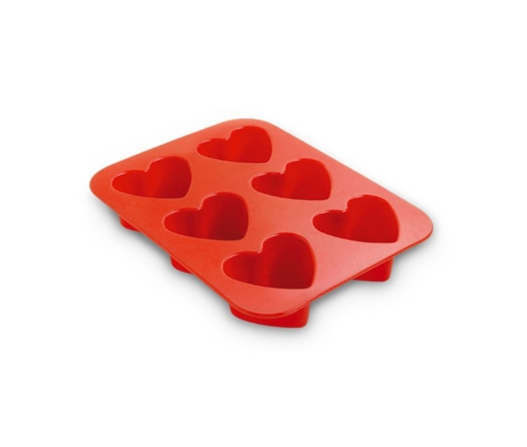 Hearts 6 pieces silicone Juliette 17x22,5x3,8cm