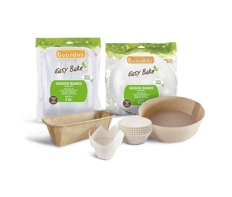 Kēksiņu papīra formiņas 100 gab. baltas Easy Bake Bio Ø7x3cm