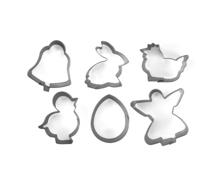 Cookie cutter set 6 pcs. Easter 5-6x2cm