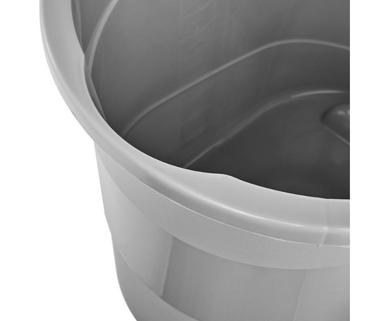 Bucket with spout 13L Thies 37x26,5x25cm grey