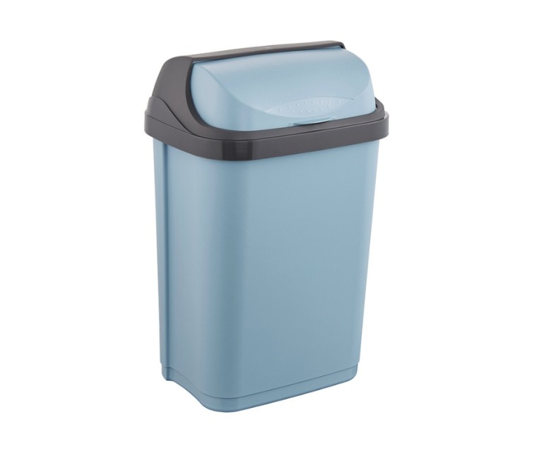 Waste bucket with rotating lid 10L Rasmus 25,5x19x39cm blue