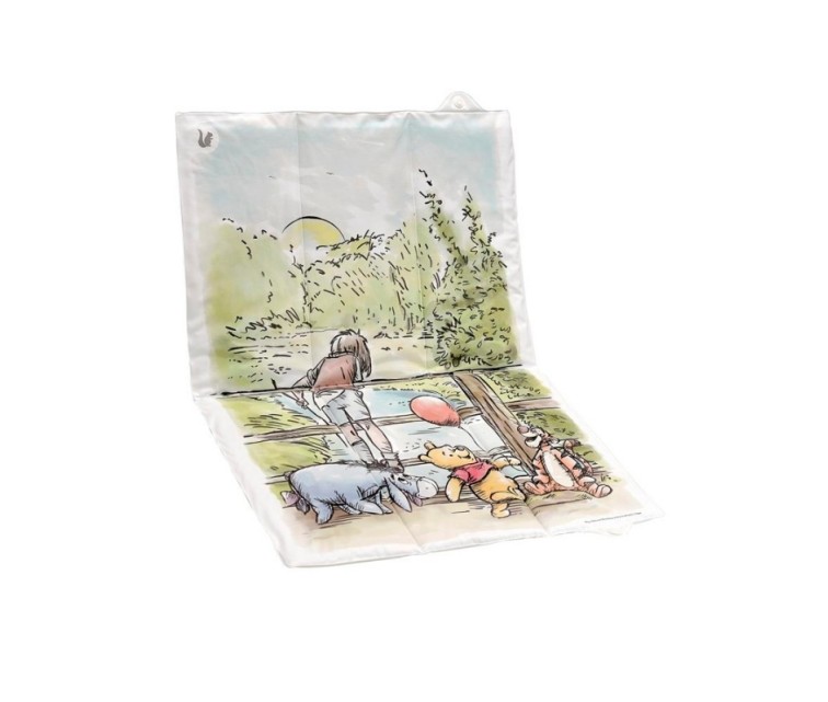 Travel mat Antek "Winnie the Pooh" unfolded 70x50x5cm, folded 29x13x5cm white