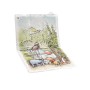 Travel mat Antek "Winnie the Pooh" unfolded 70x50x5cm, folded 29x13x5cm white