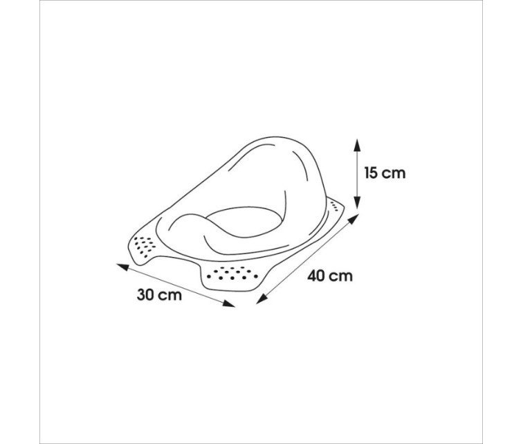 Toilet training seat with anti-slip function Ewa "Winnie the Pooh" 30x40x15cm white