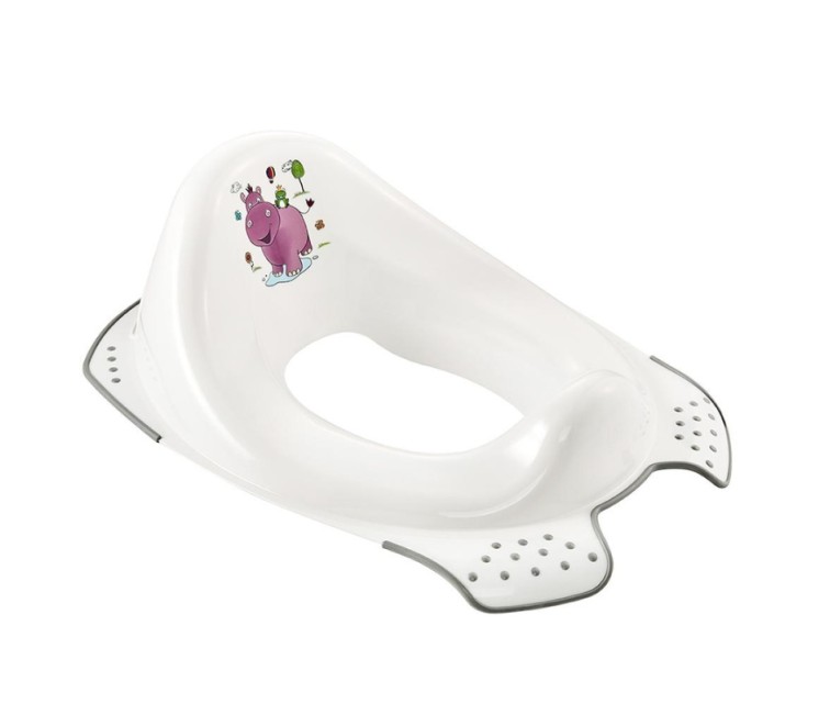 Toilet training seat with anti-slip function Ewa "Hippo" 30x40x15cm white