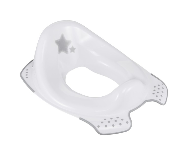 Toilet training seat with anti-slip function Ewa "Stars" 30x40x15cm white