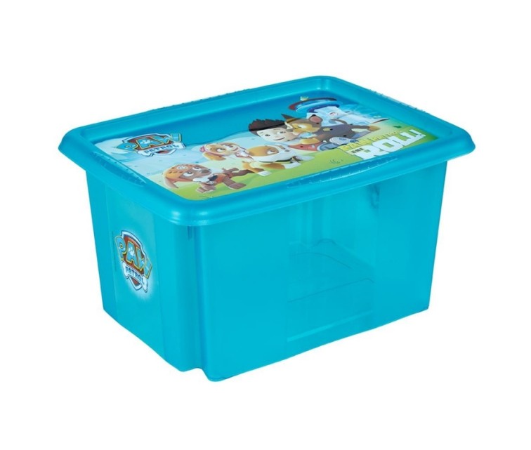 Box with lid 15L Karolina "Paw Patrol" 38x29,5x20,5cm light blue