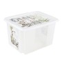 Box with lid 30L Karolina "Winnie the Pooh" 45x35x27cm transparent