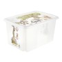 Box with lid 45L Karolina "Winnie the Pooh" 55,5x40x30cm transparent