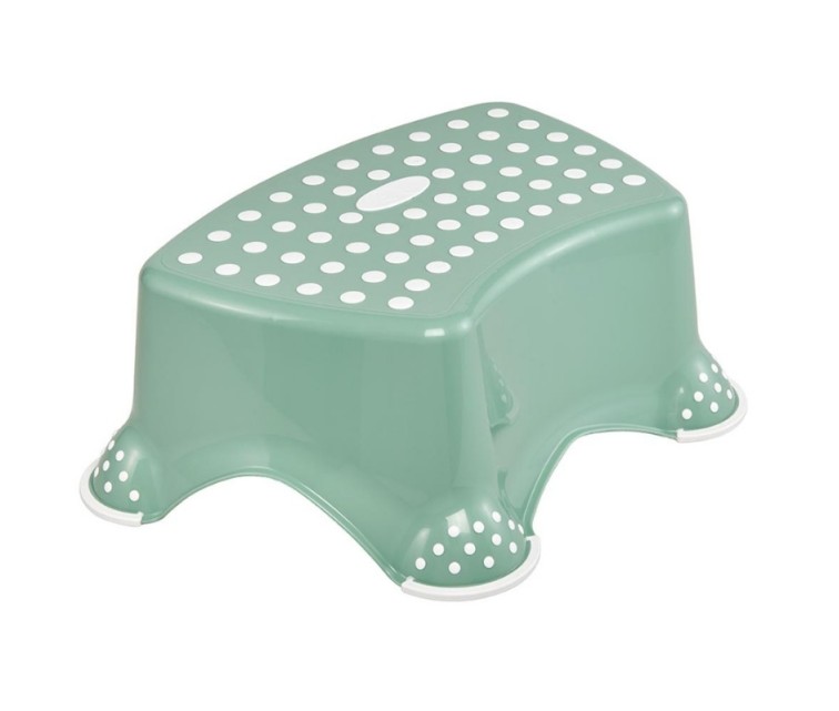 Step bench Tomek "Funny Farm" 40,5x28,5x14cm green