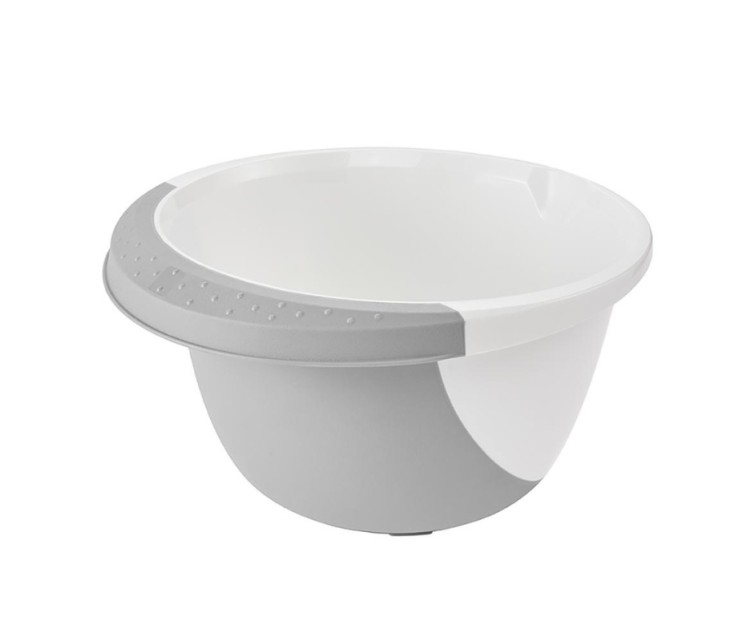 Mixing bowl with non-slip function 3,5L Carlotta Ø26x14cm white/grey