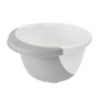 Mixing bowl with non-slip function 3,5L Carlotta Ø26x14cm white/grey