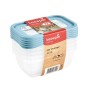 Set of food containers 5x0,5L Mia "Magic Ice" transparent/blue