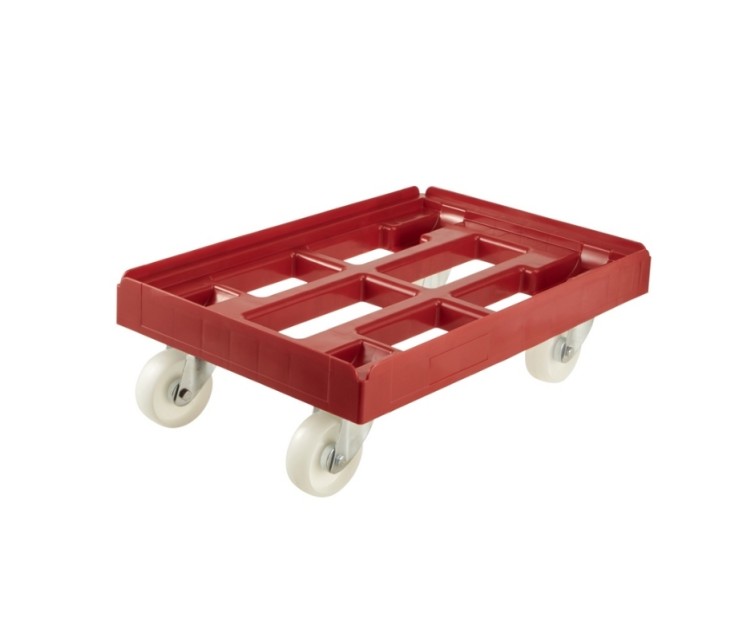 Trolley for transport boxes and baskets Rolf 61x41x19cm red