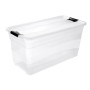 Box with lid crystalbox Cornelia 79,5x39,5x40cm 83L transparent