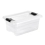 Box with lid crystalbox Cornelia 29,5x19,5x12,5cm 4L transparent