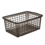 Mini basket 25x17x10cm Fred transparent grey