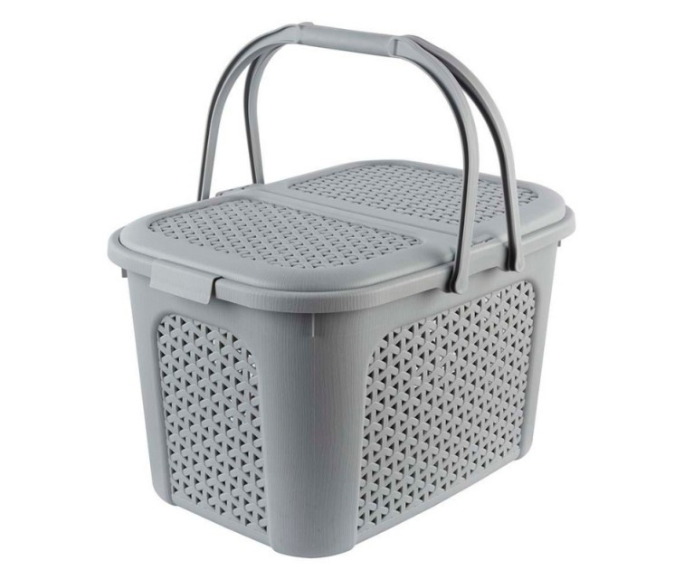 Picnic basket Inka 35x46x28,5cm 28L grey