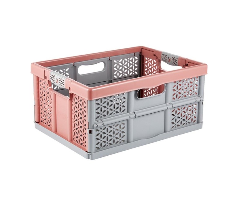 Folding box with load capacity up to 30kg Lea 48.5x35x23.5cm 32L red