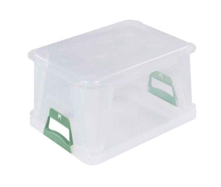 Eurobox with soft handles Luis 39x29x22cm 20L transparent