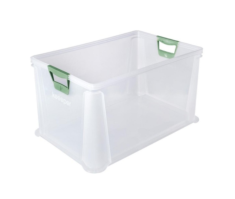 Eurobox with soft handles Luis 59x39x32cm 64L transparent