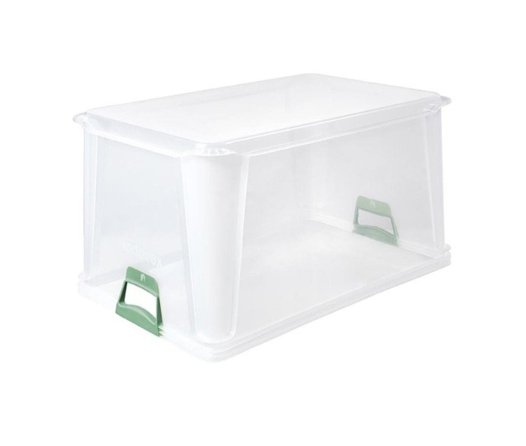 Eurobox with soft handles Luis 59x39x32cm 64L transparent