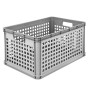 Transport basket with load capacity up to 60kg Robert 60x40x32cm 64L grey