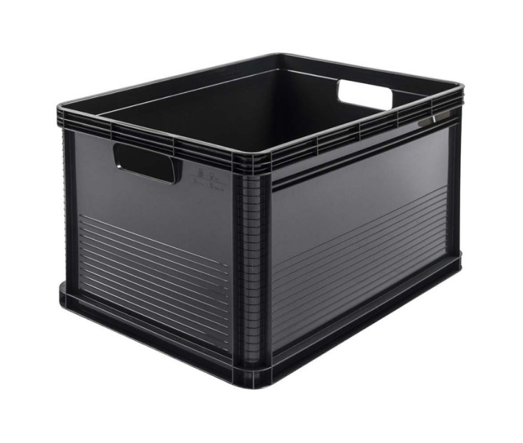 Transport box with load capacity up to 30kg Robert 60x40x32cm 64L graphite