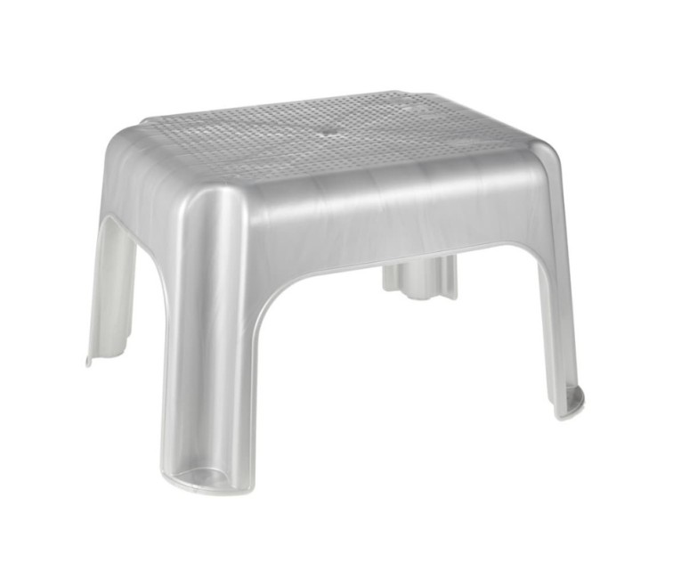 Stool Tim 36,5x30x24cm light silver