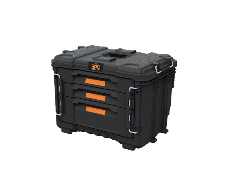 Instrumentu kaste ar 3 atvilktnēm ROC Pro Gear 3 Drawers Unit XL 56,5x37,5x41,3cm