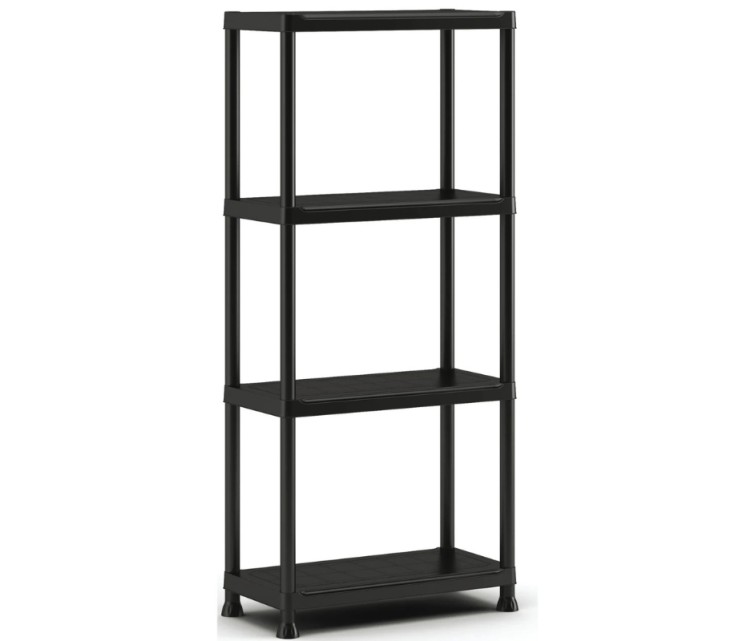 4 līmeņu plaukts Shelf 60 with 4 shelves 60x30x135cm melns