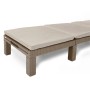 Jaipur sun lounger with cushion beige