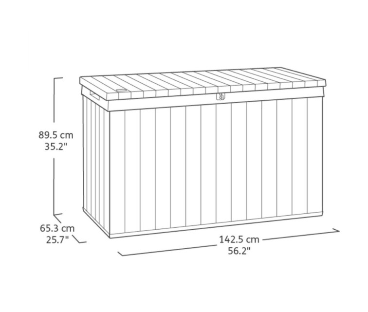 Uzglabāšanas kaste Darwin 670L pelēka