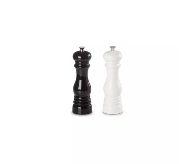 Le Creuset Salt and pepper mill set 21cm black&white