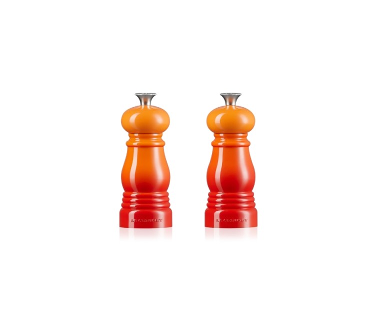 Le Creuset Salt and pepper grinder set 11cm orange