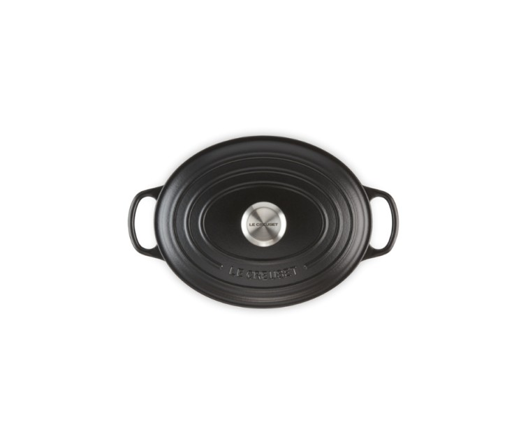 Le Creuset Чугунная кастрюля овальная 27см / 4,1л матовая черная