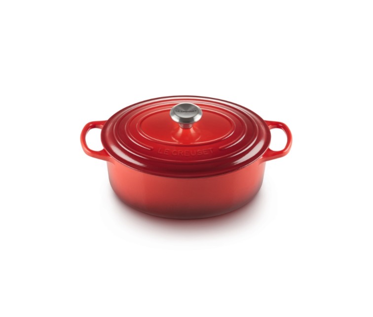 Le Creuset Кастрюля чугунная овальная 27см/4,1л красная