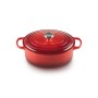 Le Creuset Ketaus puodas ovalus 27cm / 4,1L raudonas