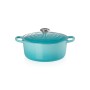 Cast iron pot round Ø26cm / 5,3L light blue