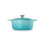 Cast iron pot round Ø26cm / 5,3L light blue